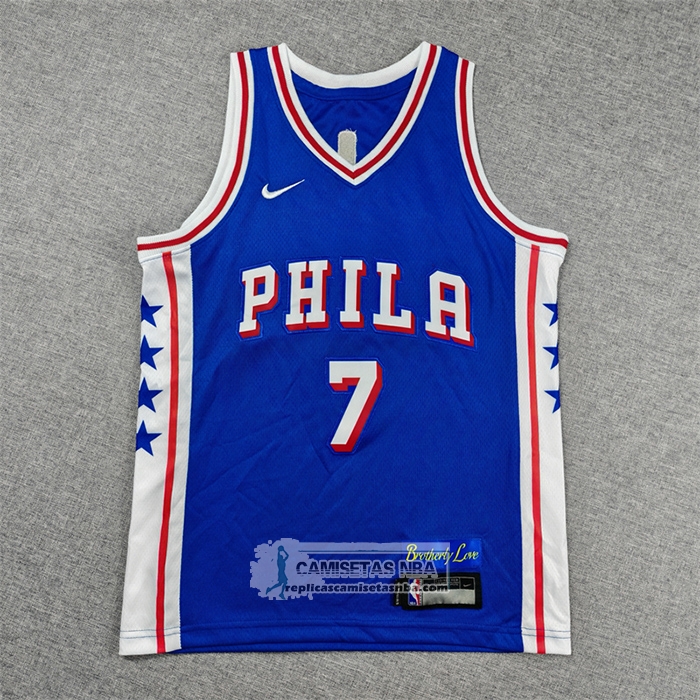 Camiseta Nino Philadelphia 76ers Jaylen Brown NO 7 Icon 2025-26 Azul